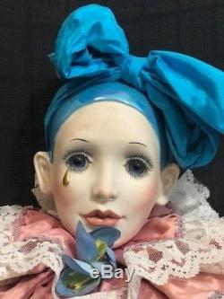 One of a Kind 45 The Klowns Collection Chanelle Porcelain Doll By Kay McKee