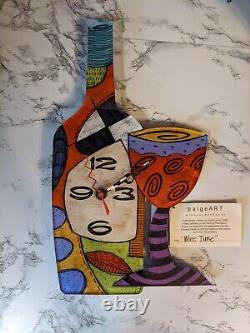 One of a Kind Addison Paige Clock Wine Time, PaigeART ©2013. Artist Signed