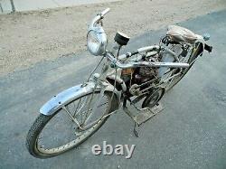 One of a Kind Antique Eagle Motorized Bicycle Hand Made Early Motorcycle