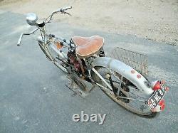 One of a Kind Antique Eagle Motorized Bicycle Hand Made Early Motorcycle