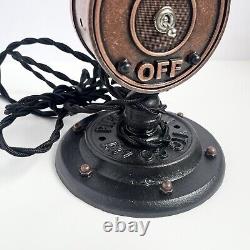 One of a Kind! Artist Made, Copper Pipe Room Lamp, Vintage Crossing, On/Off Swit