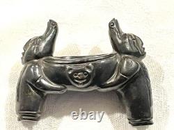 One of a Kind Authentic Museum Pre-Columbian Olmec Mayan jade Figure Toy 3K old