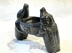 One of a Kind Authentic Museum Pre-Columbian Olmec Mayan jade Figure Toy 3K old