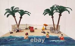 One-of-a-Kind BOYO (Build your own block) Beach Scene Handmade Miniature Diorama