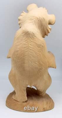 One-of-a-Kind Bear Wood Carved Figurine 13 Nature Wood Carving