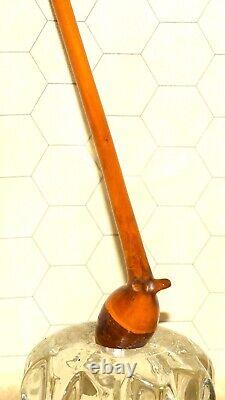 One of a Kind Churchwarden Small Shag Sitter One Piece Tobacco Pipe #A199