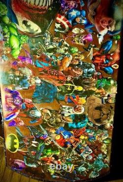 One-of-a-Kind Custom Comic Book Superhero/Villain Collage