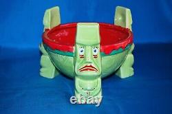 One of a Kind Drei Moai Tiki Scorpion Bowl Hand Painted by Tiki Artist Doug DoRr