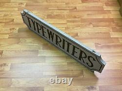 One of a Kind Engraved Trade Sign TYPEWRITERS Original & Unique