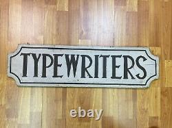 One of a Kind Engraved Trade Sign TYPEWRITERS Original & Unique