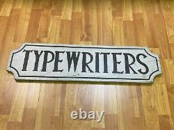 One of a Kind Engraved Trade Sign TYPEWRITERS Original & Unique