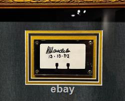 One of a Kind Framed Nelson Mandela Autograph withCOA