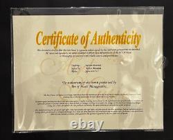 One of a Kind Framed Nelson Mandela Autograph withCOA