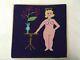 One Of A Kind Handmade Needlepoint 14.5 Square Nude Lady