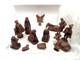 One Of A Kind Hand Carved Wood Christmas Nativity Scene (manger But No Jesus)