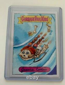 One of a Kind Hand Drawn Garbage Pail Kids Sketch card of Jasmine Contois