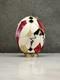 One-of-a-kind Hand-stitched Art Egg Real Hollow Shell, Luxury Collectible