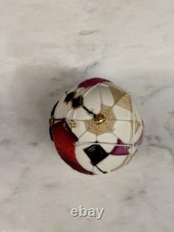 One-of-a-Kind Hand-Stitched Art Egg Real Hollow Shell, Luxury Collectible