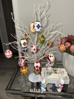 One-of-a-Kind Hand-Stitched Art Egg Real Hollow Shell, Luxury Collectible