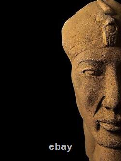 One of a Kind Handcarved Statue for Egyptian King Akhenaton, Manifest Details