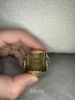 One of a Kind Harry Potter Brass Golden Snitch Proposal Ring Box