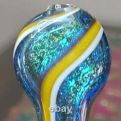 One of a Kind Heady Gecko Water Pipe 18mm Male American Made Art Glass