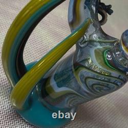 One of a Kind Heady Gecko Water Pipe 18mm Male American Made Art Glass
