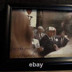 One of a Kind I Love New York Signed Governor Mario Cuomo Photograph Heart