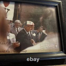 One of a Kind I Love New York Signed Governor Mario Cuomo Photograph Heart