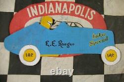 One of a Kind Indy 500 Collections 3 Signed Flags 1950's Tickets Autographs