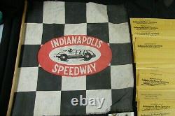 One of a Kind Indy 500 Collections 3 Signed Flags 1950's Tickets Autographs