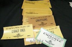 One of a Kind Indy 500 Collections 3 Signed Flags 1950's Tickets Autographs