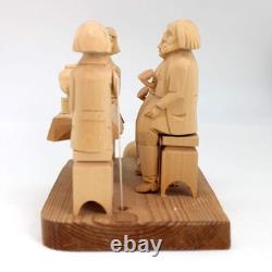 One-of-a-Kind It's a Tea Time Wood Carved Animated Spinning Toy 8 by G. DeBrekht