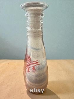 One-of-a-Kind Jordanian Sand Art Bottle World Cup Figure Wearing Flag