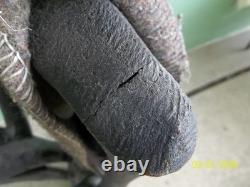 One of a Kind! Large Hand Carved Ebonized Wooden Tribal Man Sculpture 48 1/2