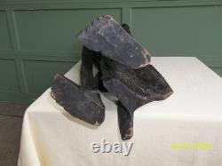 One of a Kind! Large Hand Carved Ebonized Wooden Tribal Man Sculpture 48 1/2