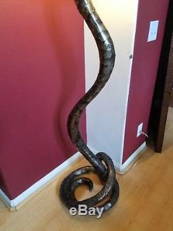 One of a Kind Metal Snake Floor Lamp