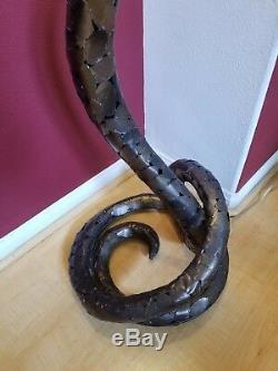 One of a Kind Metal Snake Floor Lamp