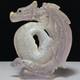 One Of A Kind Natural Hand Carved Geode Druzy Quartz Crystal Dragon