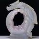 One Of A Kind Natural Hand Carved Geode Druzy Quartz Crystal Dragon