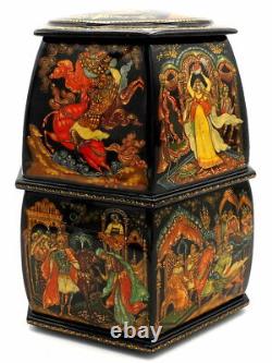 One of a Kind Palekh Lacquer Box Pushkin Fairytales 2 Stores 12 Themes