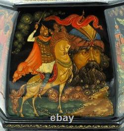 One of a Kind Palekh Lacquer Box Pushkin Fairytales 2 Stores 12 Themes