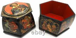 One of a Kind Palekh Lacquer Box Pushkin Fairytales 2 Stores 12 Themes