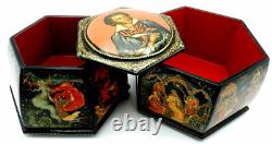 One of a Kind Palekh Lacquer Box Pushkin Fairytales 2 Stores 12 Themes