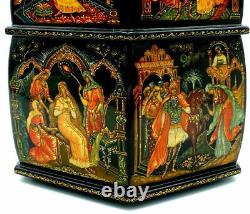 One of a Kind Palekh Lacquer Box Pushkin Fairytales 2 Stores 12 Themes