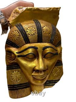 One of a Kind Piece of Goddess Hathor Mask, Manifest Piece for Home Decoration