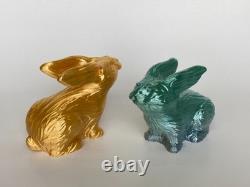 One of a Kind Rabbit Sculpture Pair Early Studio Edition Collectible Art Gift