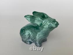 One of a Kind Rabbit Sculpture Pair Early Studio Edition Collectible Art Gift