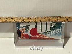 One of a Kind! Rare Vintage 1986 7Up Acrylic Advertising Mock up