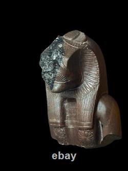 One of a Kind Replica Egyptian Artifact for Goddess Sekhmet, Handmade Statuette